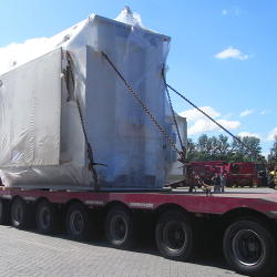 Transport von einer Industrieanlage mit einem Gewicht von 78 Tonnen von D-Lübeck nach Usbekistan, Taschkent