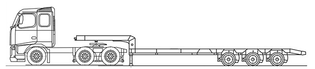 ausziehbar mit Auffahrrampe Nutzlast: 36.000 kg