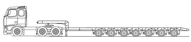 ausziehbar mit Auffahrrampe Nutzlast: 75.000 kg